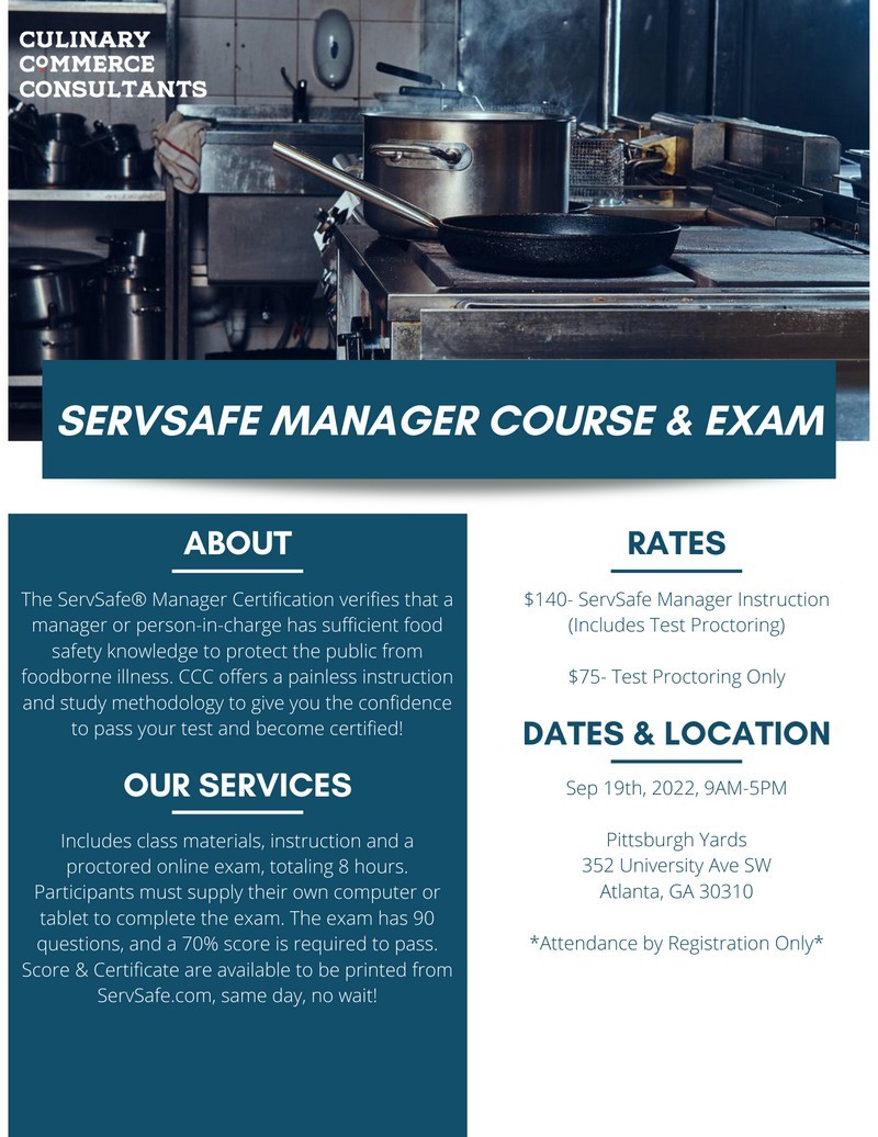 ServSafe® Manager Instructor - Led Course & Proctored Computer Exam